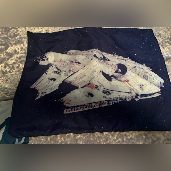 Star Wars Standard Size Pillowcase & Sham C3PO R2D2 Millennium Falcon Lucasfilm - Picture 3 of 11